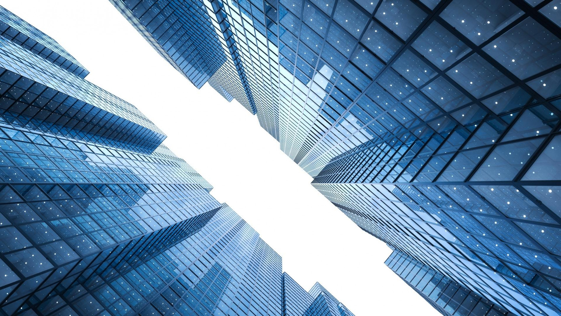 Two tall corporate building side by side